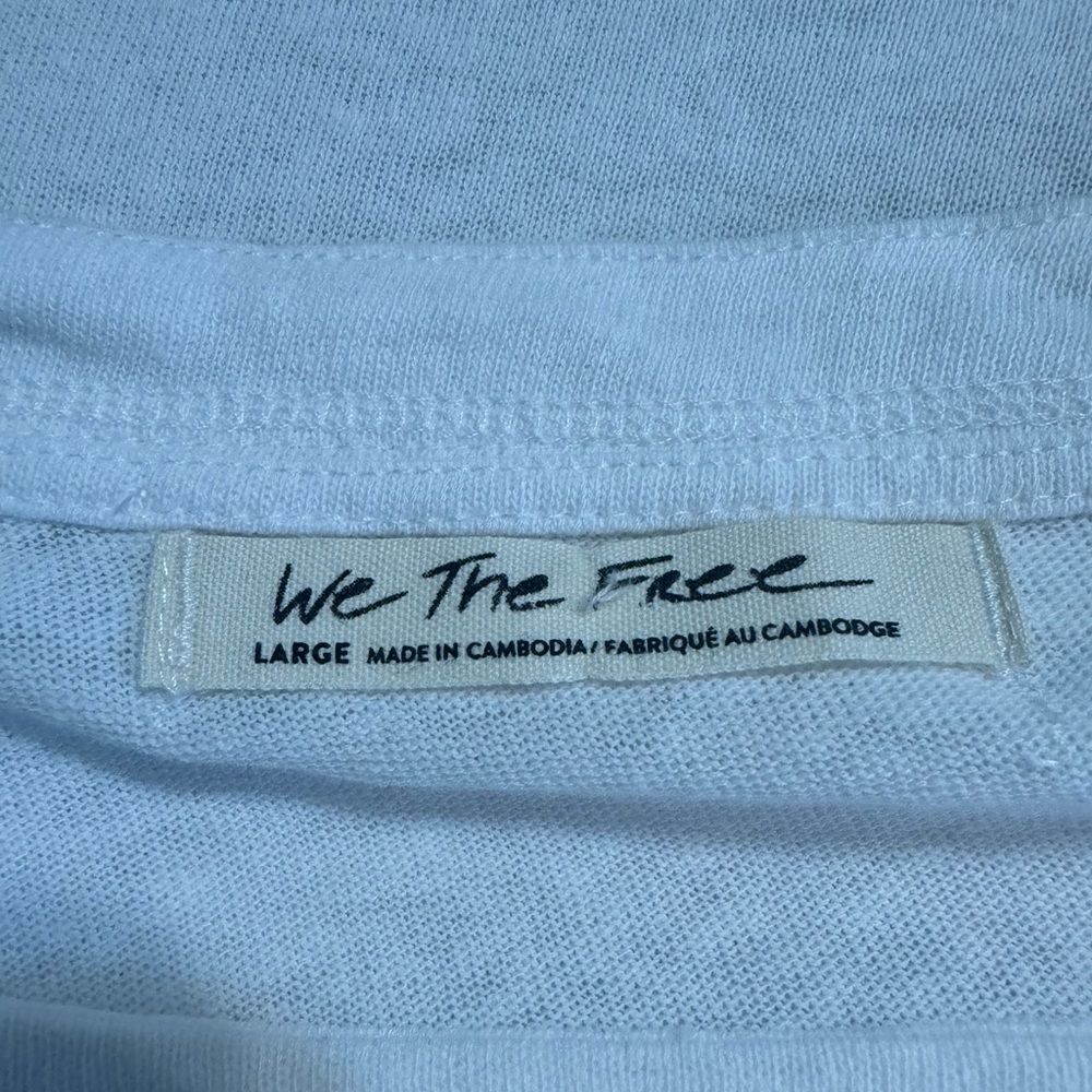 NWT We The Free Chill Out Cold Shoulder Top in Optic White - Picture 6 of 9